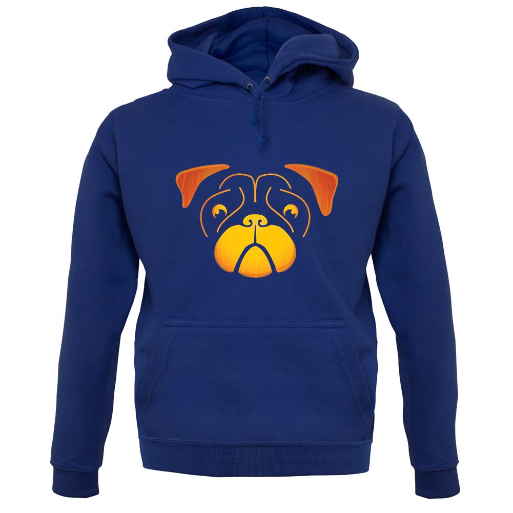 Pug Face Pumpkin Carving unisex hoodie