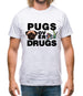 Pugs Over Drugs Mens T-Shirt