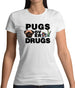 Pugs Over Drugs Womens T-Shirt