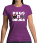 Pugs Over Drugs Womens T-Shirt