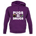 Pugs Over Drugs unisex hoodie