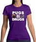 Pugs Over Drugs Womens T-Shirt