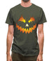 Halloween Pumpkin Face Mens T-Shirt