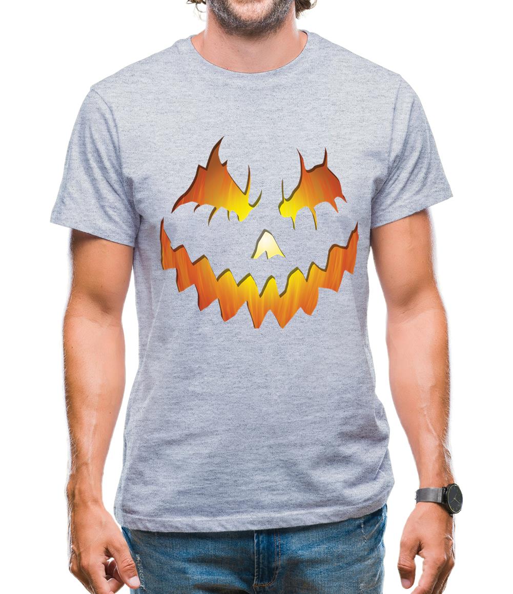 Halloween Pumpkin Face Mens T-Shirt