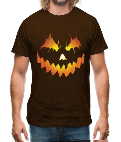 Halloween Pumpkin Face Mens T-Shirt