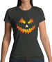 Halloween Pumpkin Face Womens T-Shirt