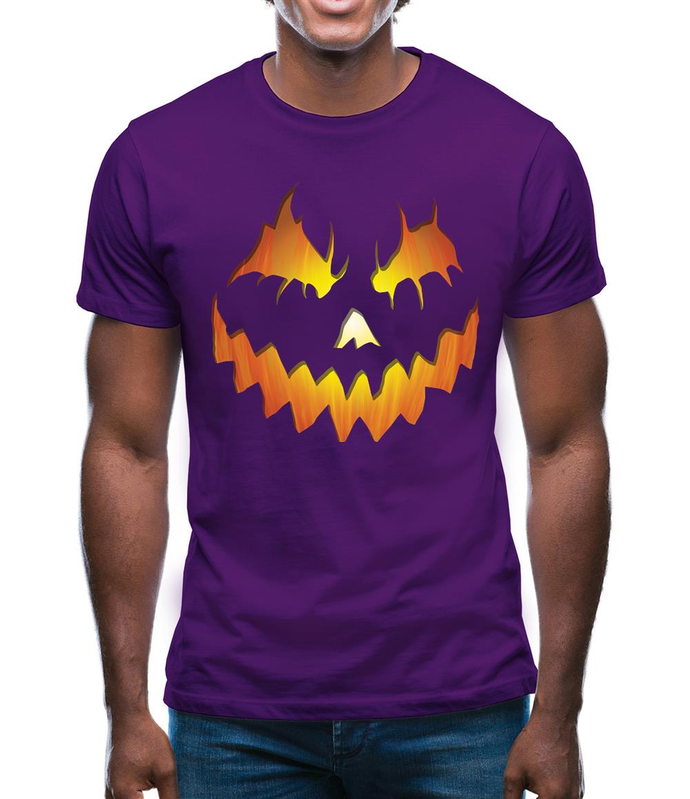 Halloween Pumpkin Face Mens T-Shirt