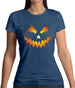 Halloween Pumpkin Face Womens T-Shirt