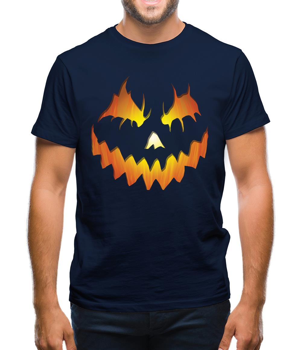 Halloween Pumpkin Face Mens T-Shirt