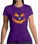 Halloween Pumpkin Face Womens T-Shirt