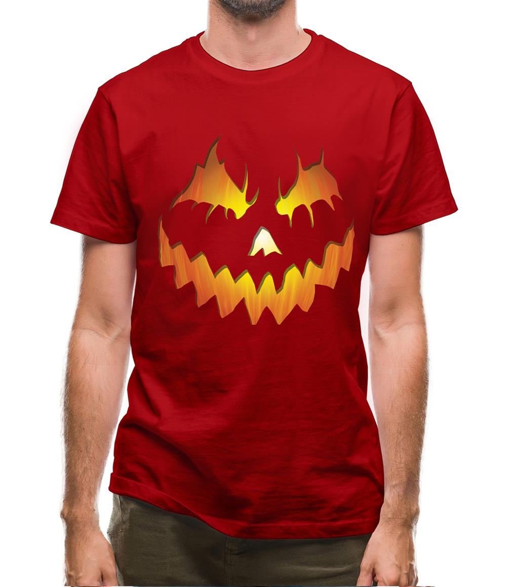Halloween Pumpkin Face Mens T-Shirt