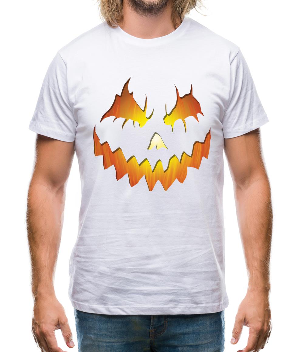 Halloween Pumpkin Face Mens T-Shirt