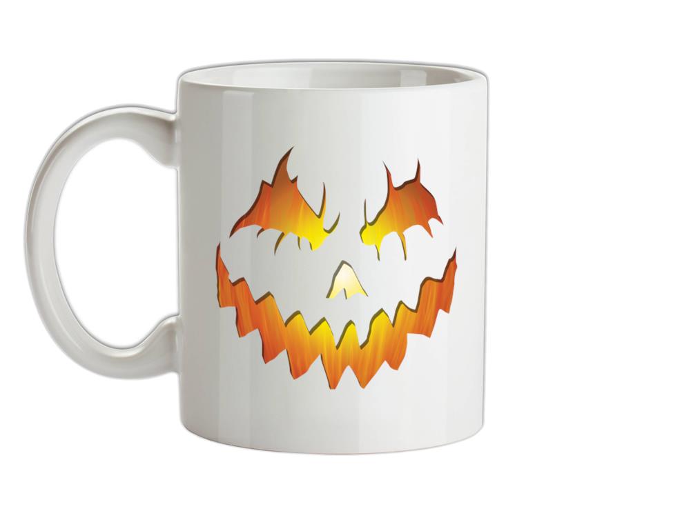 Halloween Pumpkin Face Ceramic Mug