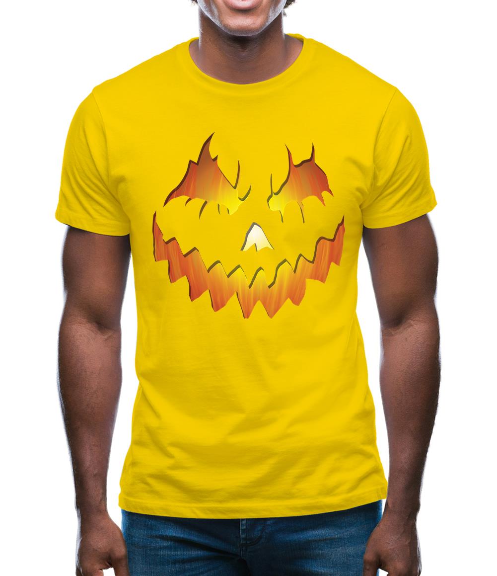 Halloween Pumpkin Face Mens T-Shirt