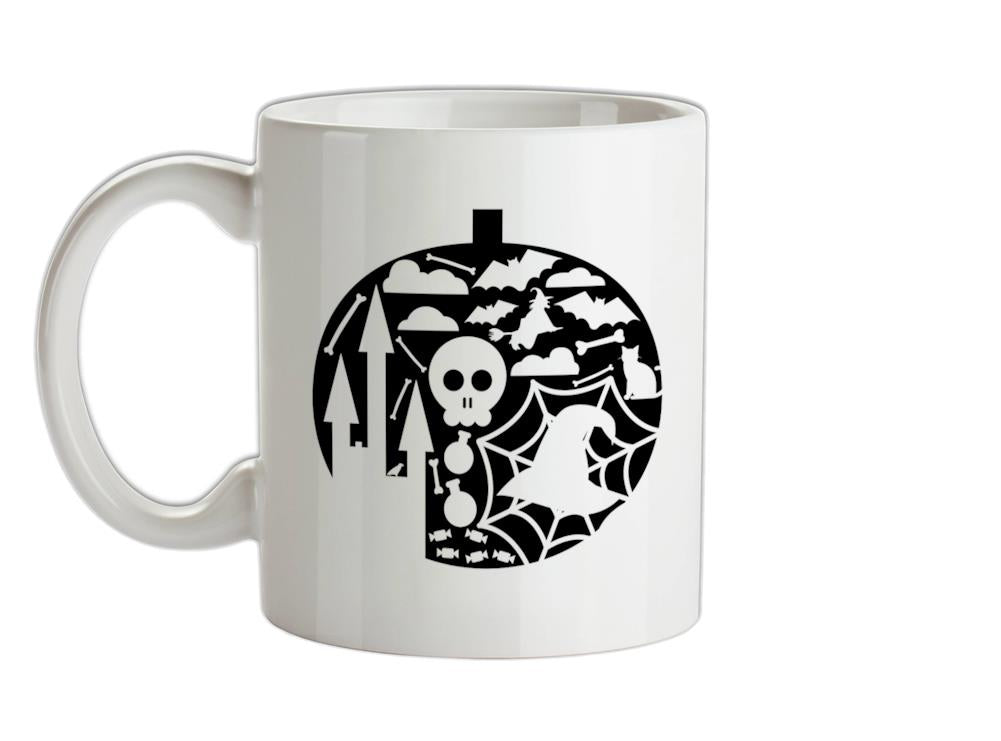 Pumpkin Shape Ceramic Mug