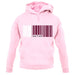 Qatar Barcode Style Flag unisex hoodie