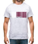 Qatar Barcode Style Flag Mens T-Shirt