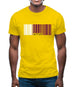 Qatar Barcode Style Flag Mens T-Shirt