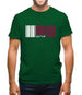 Qatar Barcode Style Flag Mens T-Shirt