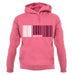 Qatar Barcode Style Flag unisex hoodie