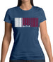 Qatar Barcode Style Flag Womens T-Shirt