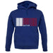 Qatar Barcode Style Flag unisex hoodie