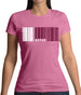 Qatar Barcode Style Flag Womens T-Shirt