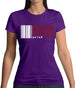 Qatar Barcode Style Flag Womens T-Shirt