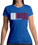 Qatar Barcode Style Flag Womens T-Shirt