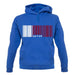 Qatar Barcode Style Flag unisex hoodie