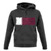 Qatar Grunge Style Flag unisex hoodie