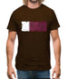 Qatar Grunge Style Flag Mens T-Shirt