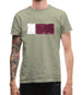 Qatar Grunge Style Flag Mens T-Shirt