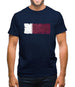 Qatar Grunge Style Flag Mens T-Shirt