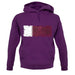 Qatar Grunge Style Flag unisex hoodie