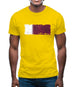 Qatar Grunge Style Flag Mens T-Shirt