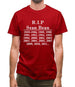 Rip Sean Bean Mens T-Shirt