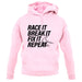 Race It, Break It, Fix It, Repeat Unisex Hoodie