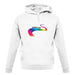 Rainbow Road unisex hoodie