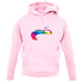 Rainbow Road unisex hoodie