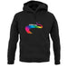 Rainbow Road unisex hoodie