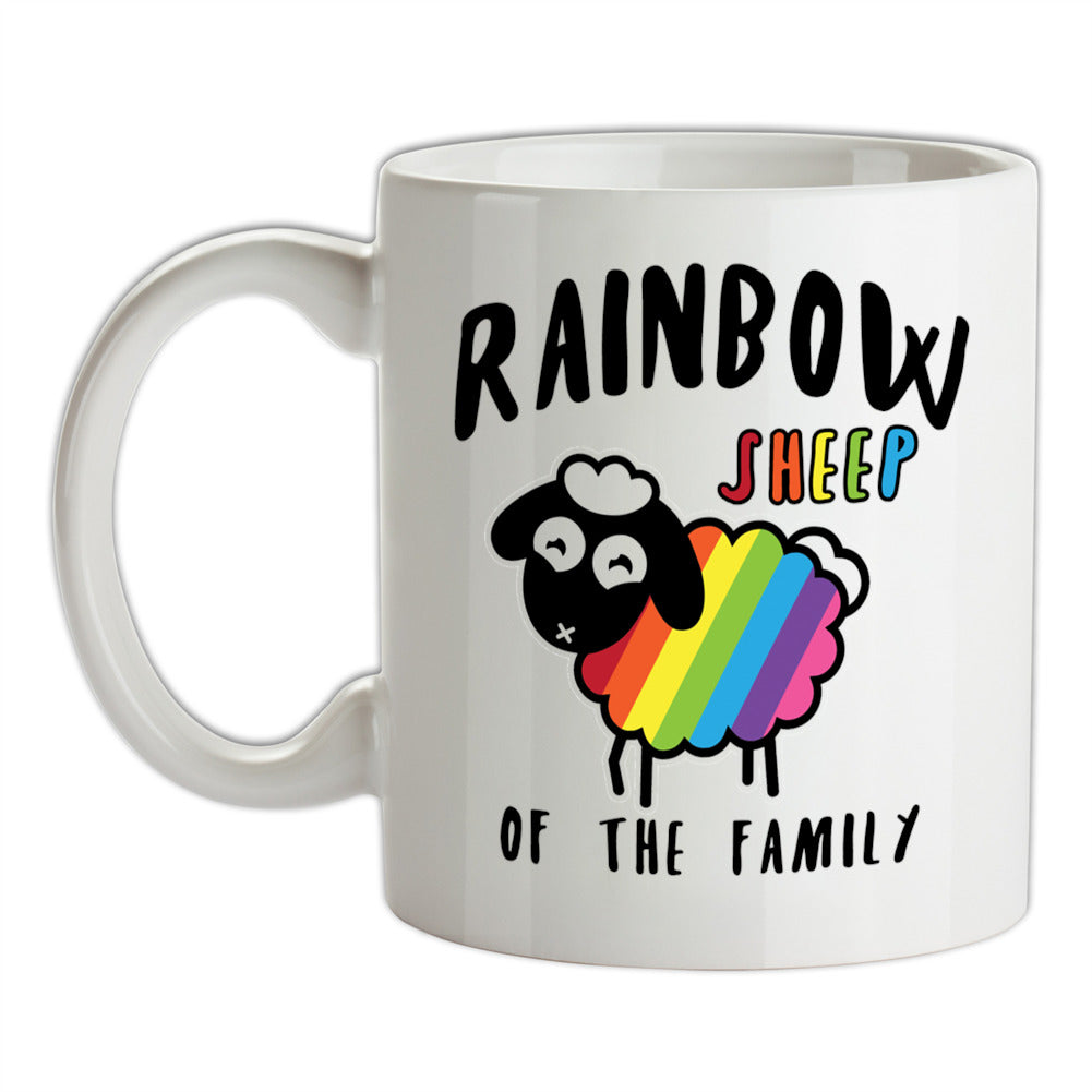 Rainbow Sheep Of The Family Ceramic Mug