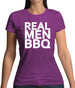 Real Men Bbq Womens T-Shirt