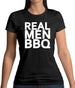 Real Men Bbq Womens T-Shirt