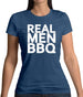 Real Men Bbq Womens T-Shirt