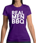 Real Men Bbq Womens T-Shirt