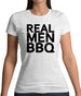 Real Men Bbq Womens T-Shirt