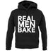 Real Men Bake unisex hoodie