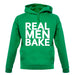 Real Men Bake unisex hoodie