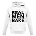 Real Men Bake unisex hoodie